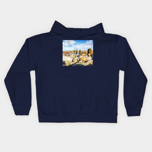 Westward Ho, Beach, Devon, England Kids Hoodie by tommysphotos